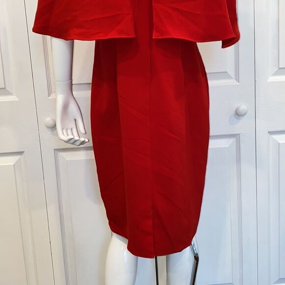 New Carmen Marc Valvo Collection red Dress - Picture 9 of 9